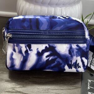 Nicole Miller Crossbody/waist bag/fanny pack adjustable strap,2 zip compartments